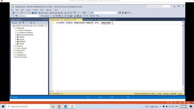 #3 How to Create Database and Tables in SQL Server| SQL Full Course in Telugu| SQL in Telugu