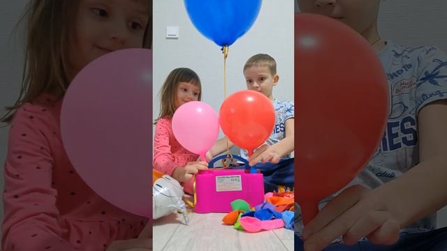 Надуваем шары компрессором