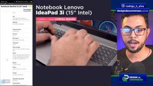 Notebook CUSTO X BENEFÍCIO, bom e barato, para usar o Canva [Lenovo IdeaPad 3i]