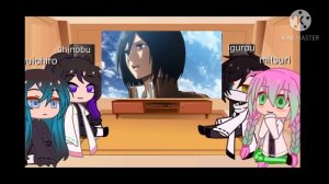 hashiras react to Aot in 9 minutes// AiaAvril20// lazy // original?
