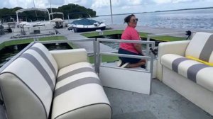 First Time Driving The Pontoon Boat Live