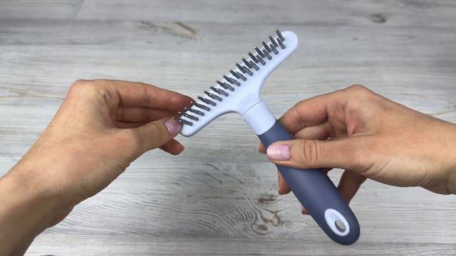 Расческа грабли для собак и кошек двухрядная смотреть онлайн