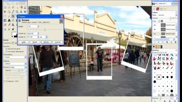 Collage Using Gimp