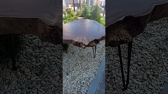 журнальный стол карагач с син уг 75-92см.