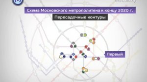 Схема Московского метрополитена к концу 2020 г.