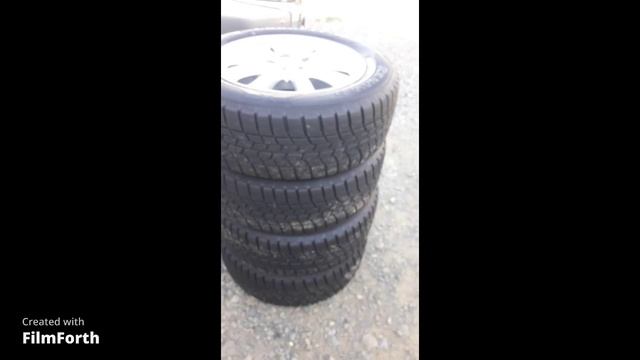 Комплект колес Диски литье 17*7J+38 5 отверстий Шины зимние «липучка» Goodyear Ice Navi 215/60R17