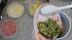 Наша любимая окрошка. Окрошка на Миниральной воде и майонезе с уксусом.