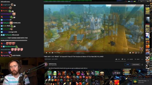 Asmongold Reacts To TIME SKIP  RESET Of Azeroth?! - WoW 10.0  Shadowlands Impact  By Bellula