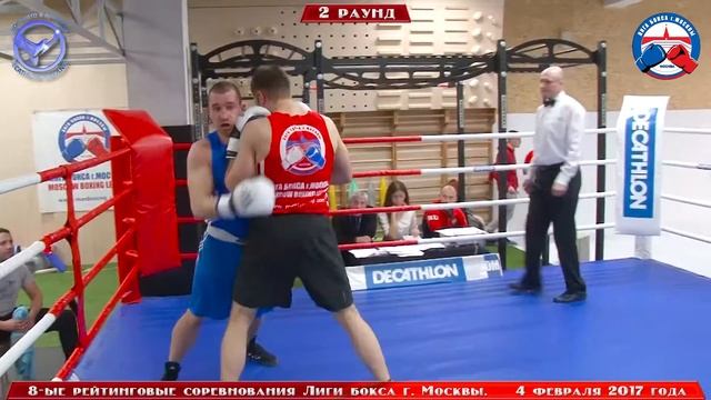 8-ые рейтинговые бои Лига бокса г. Москвы  – 04.02.17 г. до 81 кг