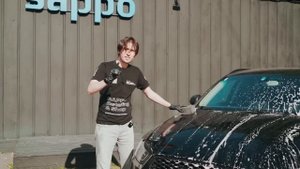 РУЧНАЯ МОЙКА АВТО ГУБКОЙ - цветная пена, вторая фаза, 2 ведра и тест! Моем правильно!