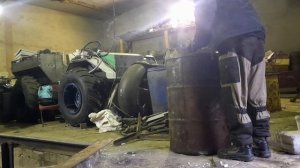 Печка для гаража из 200 литровой бочки (часть1)