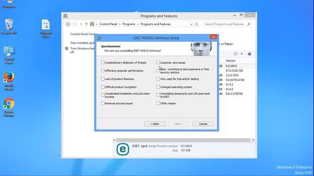 Uninstall ESET NOD32 ANTIVIRUS 9 on Windows 10/8/7/XP смотреть онлайн