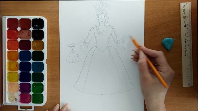 Урок ИЗО 5 класс "Одежда Западной Европы" смотреть онлайн