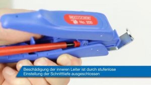 Стриппер для снятия оболочки кабеля и изоляции проводов WEICON №200