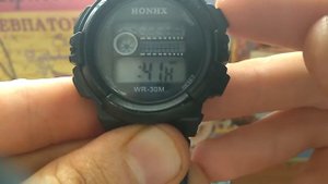 Наручные часы HONHX WR-30M с joom. Обзор, настройка.