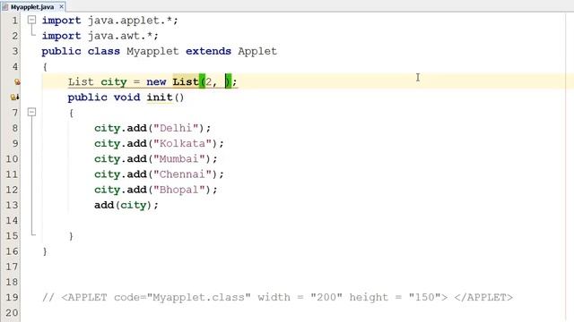 List in Java Applet (Hindi) смотреть онлайн