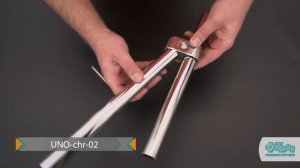 Зажим для двух параллельных труб UNO-chr-02