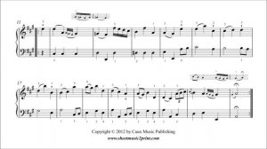 Leopold Mozart : Menuet in A Major - ABRSM Piano Grade 3 A6