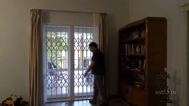 Раздвижная решётка на дверь. ust55.ru смотреть онлайн