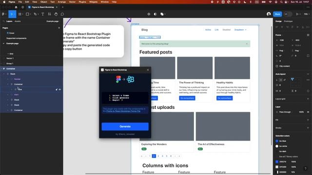 How to use: Figma to React Bootstrap Plugin смотреть онлайн