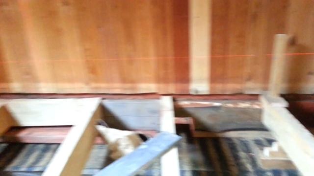 Установка лаг для деревянного пола. Часть 4. смотреть онлайн