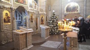 По Евангелии : "Слава,тебе Господи",Ектения Сугубая византийский распев