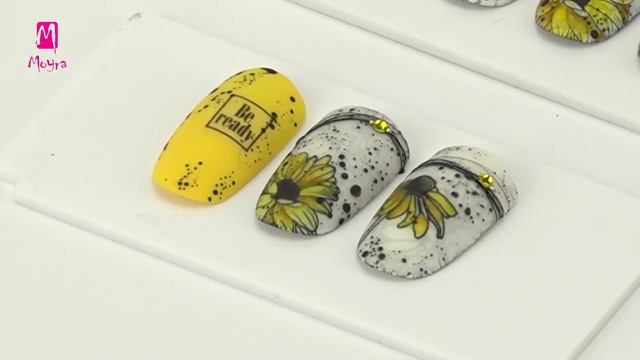 ?? Floral manicure in vivid yellow colour смотреть онлайн