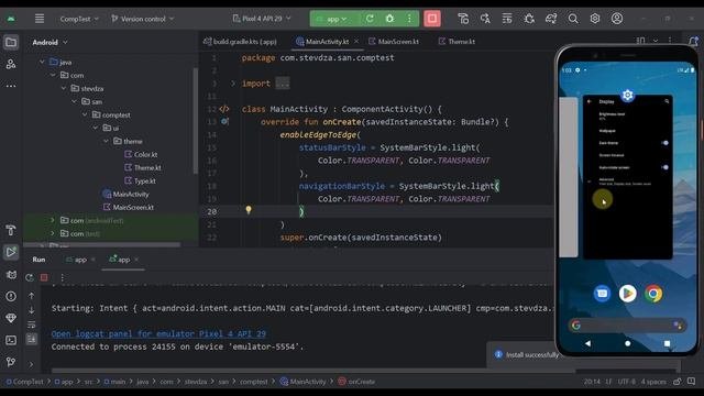 New Component Activity's Edge To Edge Is Amazing! - Jetpack Compose
