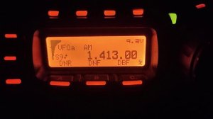 Момент включения передатчика на частоте 1413 кГц. Приднестровский РТЦ.  09.11.2022