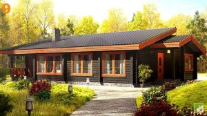 Одноэтажные деревянные дома – проекты современных коттеджей
