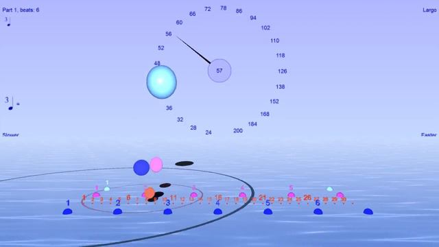 Polyrhythm 6 : 5 split into its 30 subdivisions - with Bounce Metronome Pro смотреть онлайн