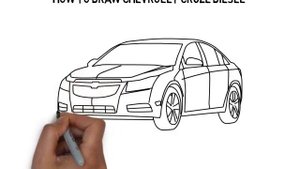 How to draw Chevrolet Cruze Diesel