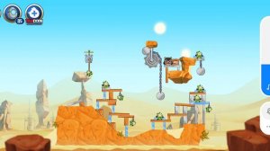 Angry Birds Star Wars 2 Escape to Tatooine bird side all level