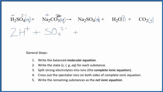How to Write the Net Ionic Equation for H2SO4 + Na2CO3 = Na2SO4 + H2O + CO2 смотреть онлайн