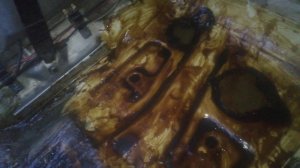 Продолжение, замазал днище пушсалом.