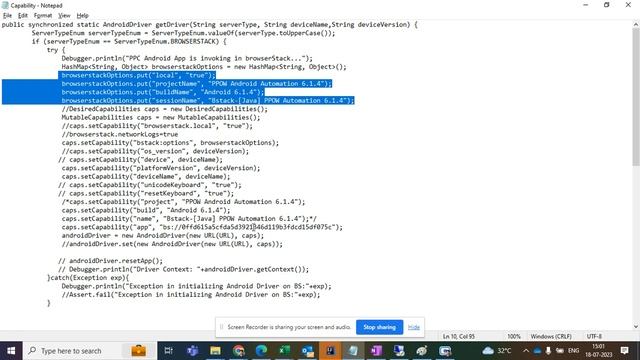 Selenium 4 Deprecated Desired Capability solution for Browserstack