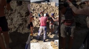 Монтаж плиты кцп , в труднодоступном месте без крана .