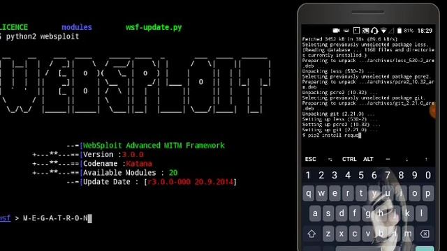 Termux: Installing Websploit смотреть онлайн