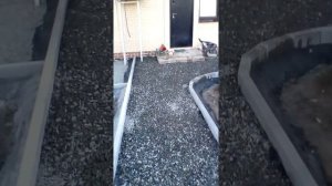 Подготовка двора под укладку тротуарной плитки.
