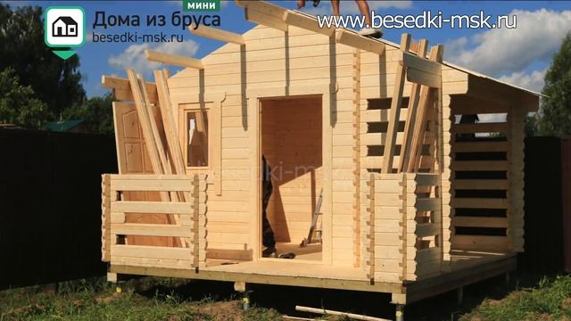 Дровник 4х4 из мини-бруса за 1 день! Волоколамск МО [Ю49] смотреть онлайн