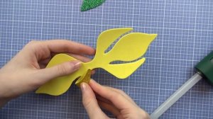 Бантик Ушки Зайчика из Глиттерного ФОАМИРАНА. Идеи из Фоамирана.