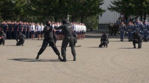 Показательные выступления ОСН Викинг на смотре строя и песни подразделений УФСИН 18 08 2017