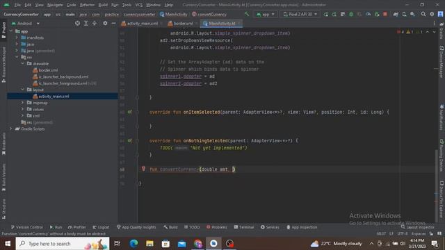 Build your own currency converter app in Android | A step by step guide
