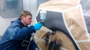 Как покрасить локально крыло