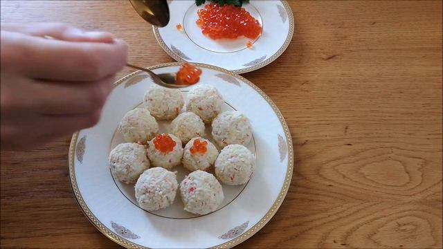 Закуска РАФАЭЛЛО из крабовых палочек ВКУСНО и БЫСТРО Закуска на праздничный стол