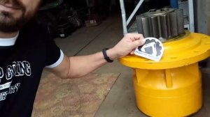 Редуктор поворота платформы (башни) для экскаватора Hyundai R210LC-3, отправляем в Калугу