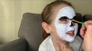 Скелет аквагрим Face painting ПРОСТО И ВЕСЕЛО