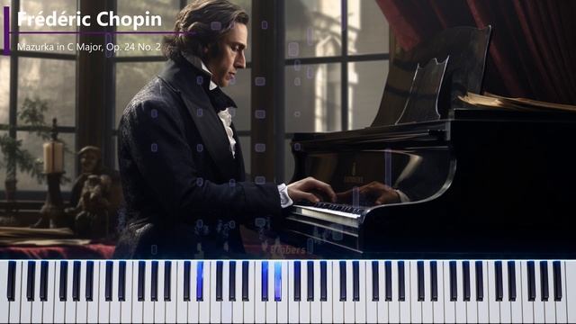 Chopin: Mazurka in C Major, Op. 24 No. 2 [Piano Tutorial] смотреть онлайн