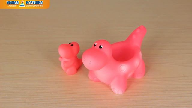Резиновая игрушка «Веселые динозаврики»