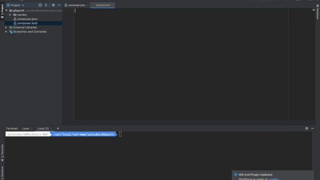 1 - Install PHPUnit using composer